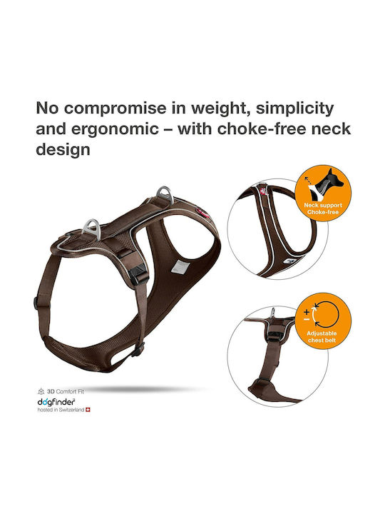 Curli Dog Harness Vest Belka Comfort Red Medium 66-70cm PN2263
