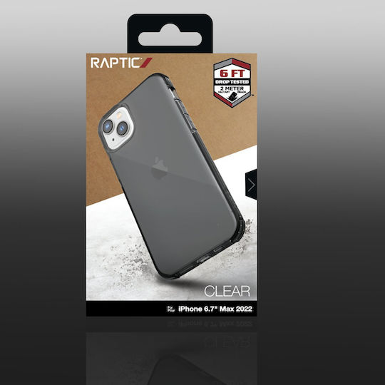 Raptic Clear Back Cover Πλαστικό / Σιλικόνης Γκρι (iPhone 14 Plus)