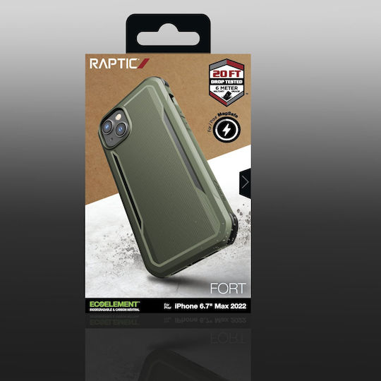 Raptic Fort MagSafe Back Cover Πλαστικό Πράσινο (iPhone 14 Plus)