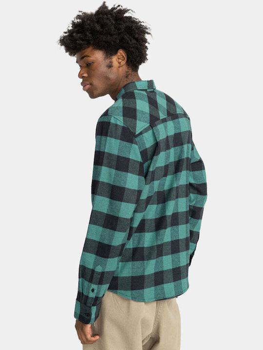 Element Tacoma Men's Shirt Long Sleeve Checked Green