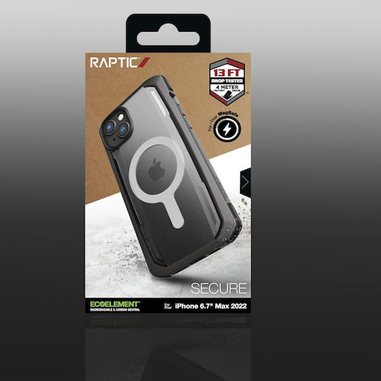 X-Doria Raptic Secure MagSafe Back Cover Πλαστικό Μαύρο (iPhone 14 Plus)