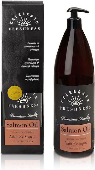 Celebrate Freshness Salmon Oil for Dogs and Cats 100ml for General Health