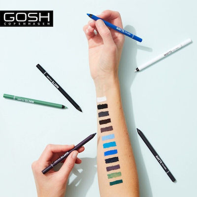 Gosh Matte Eye Liner Eye Pencil 008 Crazy Blue