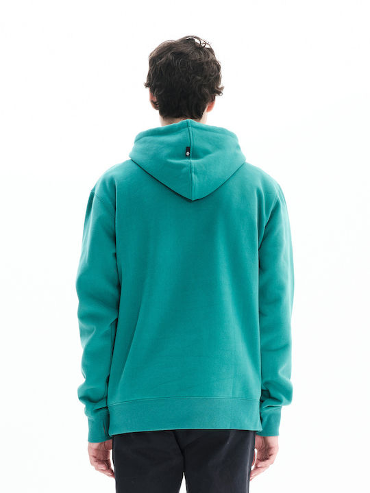 Φούτερ με Κουκούλα Dusty Turquoise