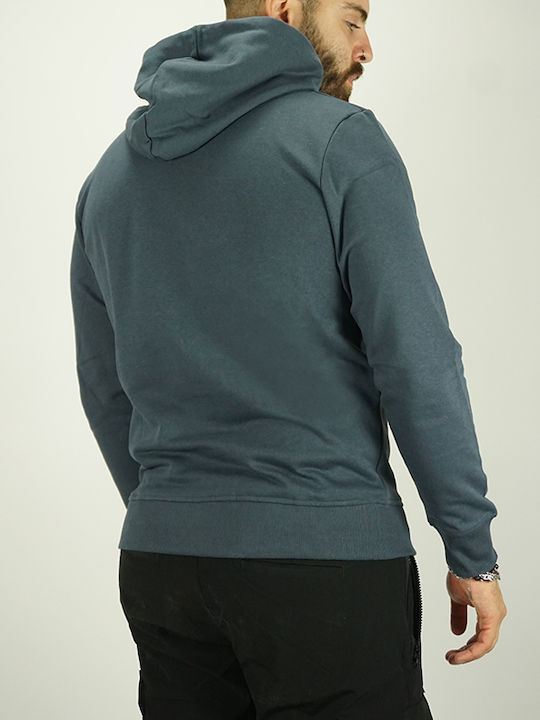 Jack & Jones Men's Sweatshirt with Hood Ombre Blue