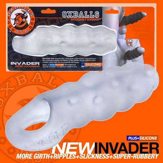 Oxballs Invader Cocksheat Space Penis-Verlängerung Transparent 16,51cm
