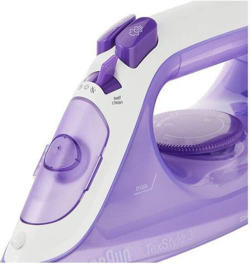 Braun TexStyle 3 SI 3042 Vi SI3042VI Steam Iron 2350W with Ceramic Plate and Continuous Steam Supply 45g/min