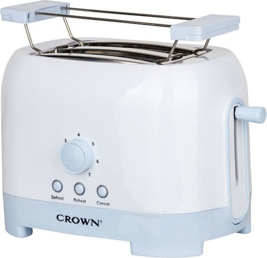 Crown Toaster 2 Schlitze 700W Weiß
