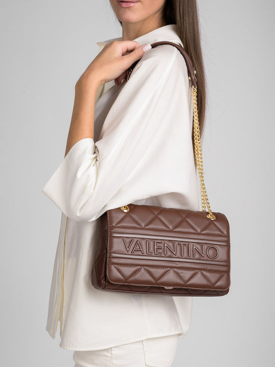 Valentino Bags Γυναικεία Flap Bag 'Ωμου Καφέ