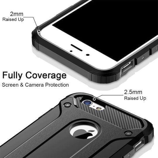 Sonique Heavy Armor Back Cover Σιλικόνης 2mm Μαύρο (Redmi 9A / 9AT)