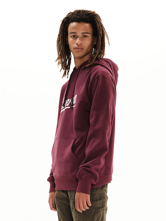 Sweatshirt with Hood Wine