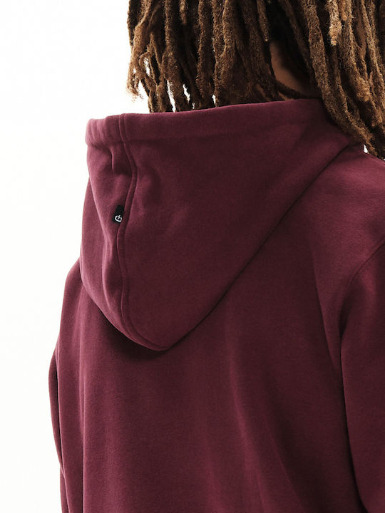 Sweatshirt with Hood Wine
