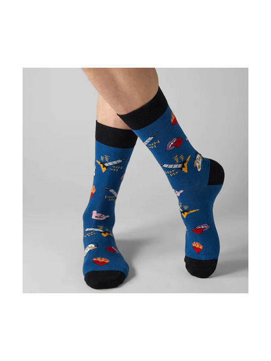 BESOCKS SOCKS BEROCK-BLUE