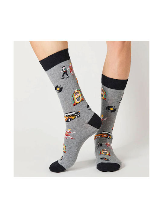 BESOCKS SOCKS BEROCKABILLY-GREY