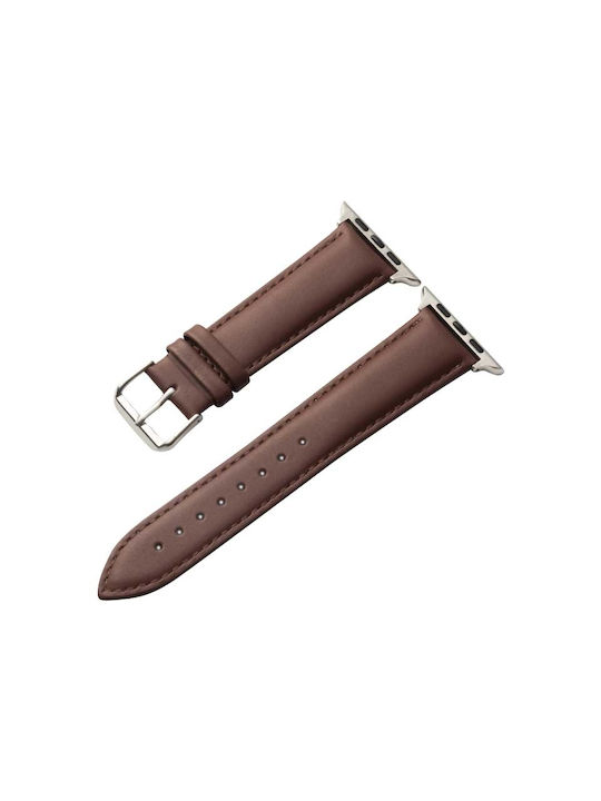 Crong Noble Band Λουράκι Δερμάτινο Μαύρο (Apple Watch 38/40/41mm)