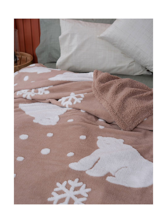 Palamaiki Blanket Fleece Polo Beige 160x220cm