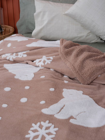 Palamaiki Pătură Fleece Polo Bej 160x220cm