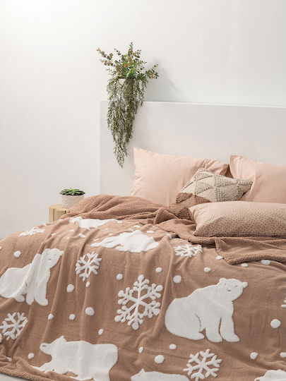 Palamaiki Blanket Fleece Polo Beige 160x220cm