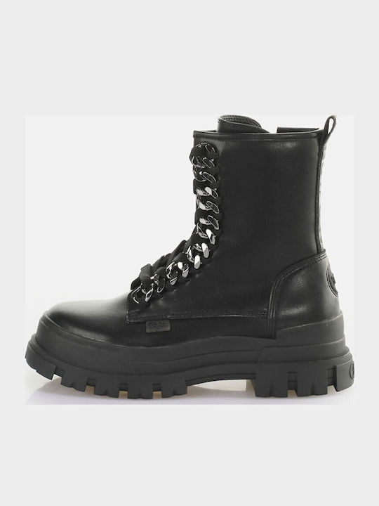 Leather Women's Ankle Boots Black