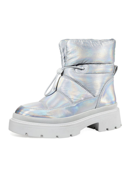 Stiefeletten Damen Silber