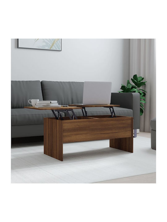 Rectangular Coffee Table Wooden with Butler Coffee L102xW46xH46.5cm.