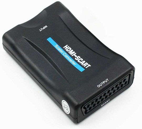Конвертор HDMI женски към Scart женски Черен 1бр 8443