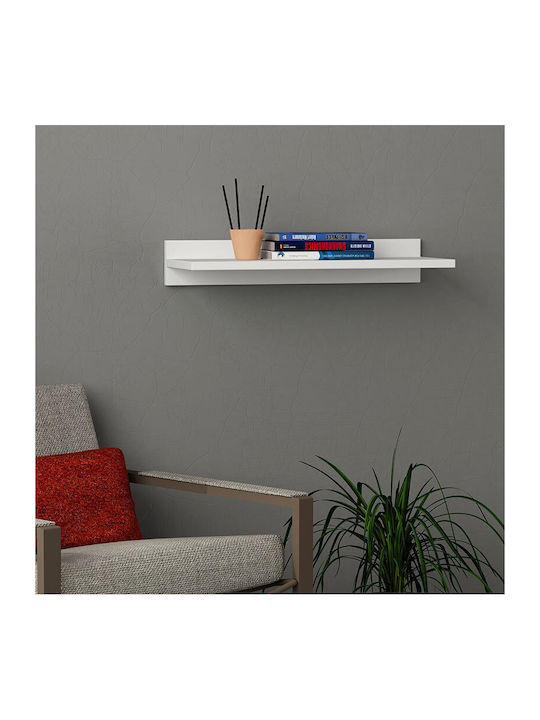 Shelf Wall Hedda White 60x24x10cm