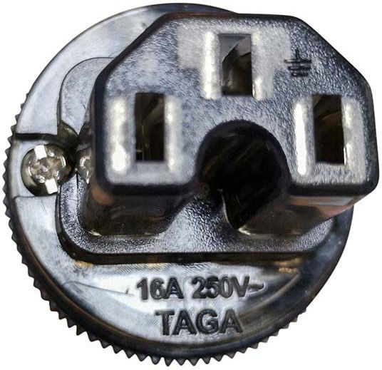 Taga Harmony Schuko - IEC C15 Кабел 1.5м Черен (TPC-TS-1.5M)