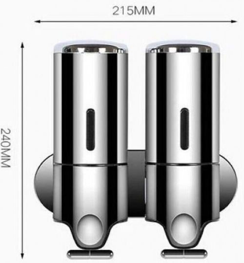Commercial Cream Soap Dispenser 2x500ml Gray