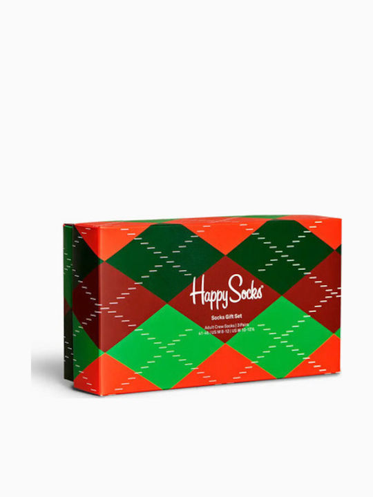 Happy Socks Holiday Classics Gift Set Чорапи с Дизайн Многоцветни 3Пакет