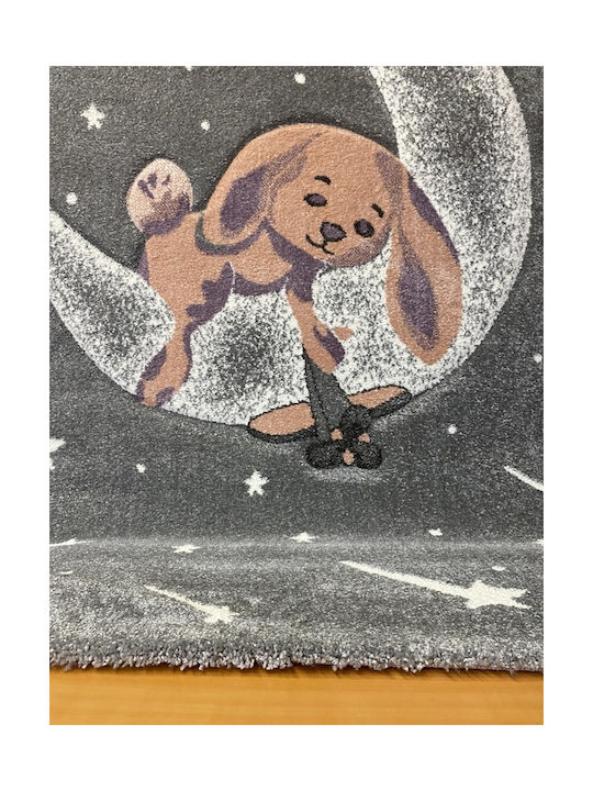 Koulis Carpets Iepuraș Kids Rug Gri 133x190cm Thickness 13mm