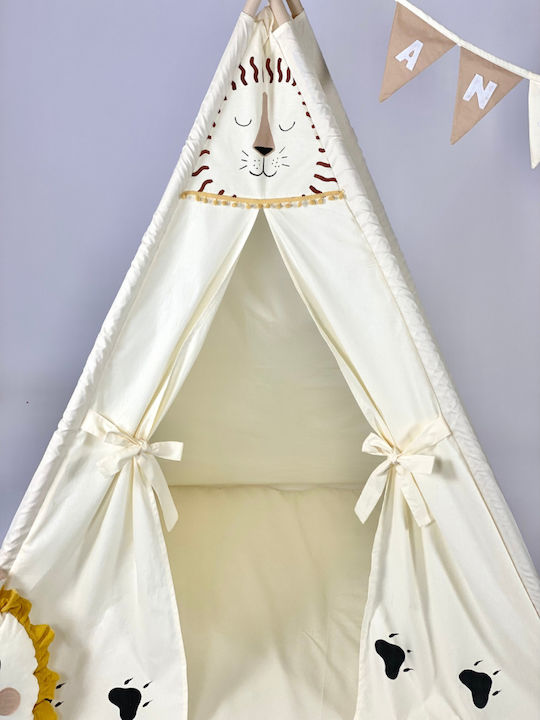 Velvet White Cort pentru Copii Indian Lion Bej