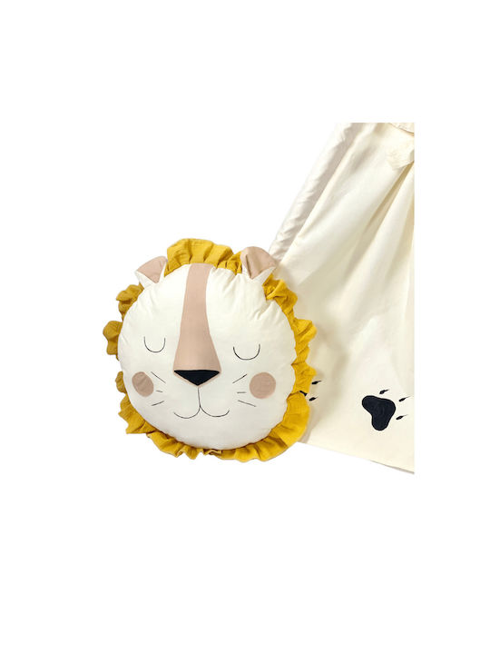 Velvet White Cort pentru Copii Indian Lion Bej