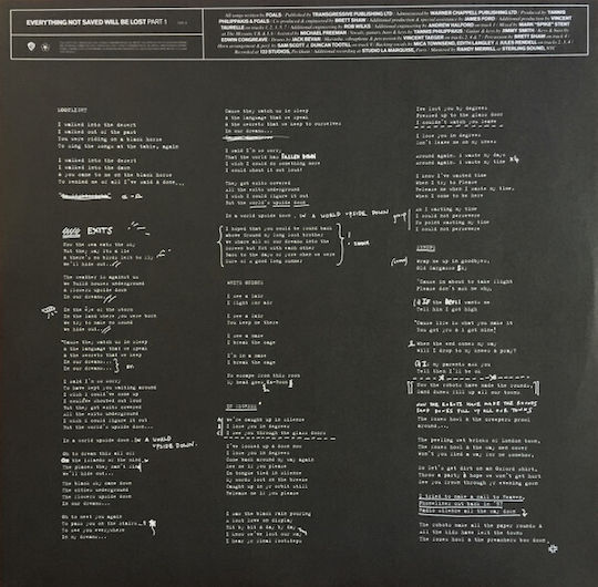Pui Everything Not Saved Will Be Lost: Part 1 LP