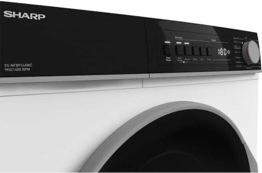 Sharp Πλυντήριο Ρούχων 9kg 1400 Στροφών ES-NFB914AWB