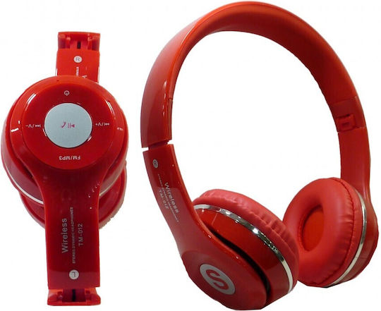 TM-012S Fără fir Bluetooth On Ear Căști cu 14 ore de Funcționare Roșii