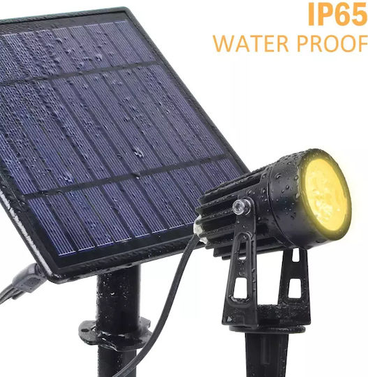 Set 4 Eingesteckte Solarleuchten Warmes Weiß 3000K mit Fotokontakt IP65 4cmx3cmcm