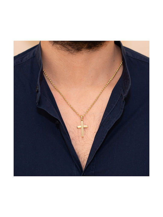 Skaras Jewels Men's Gold Cross 18K