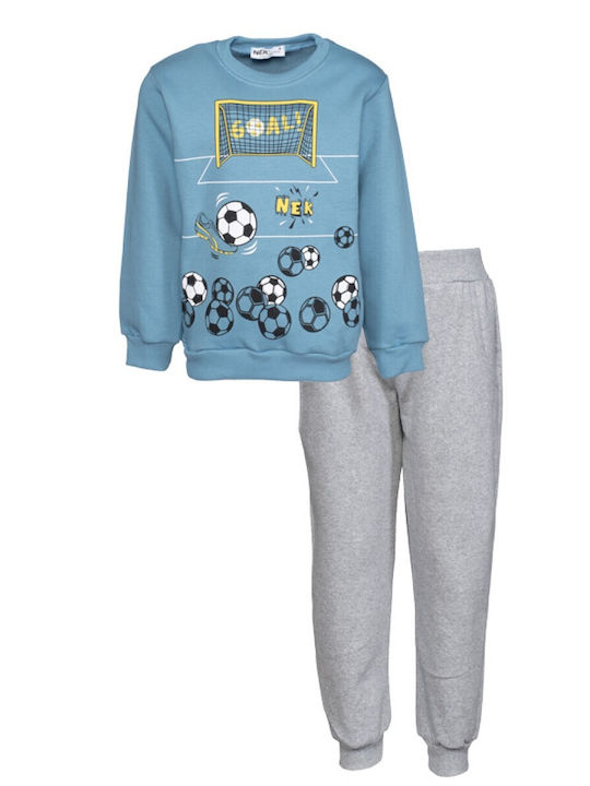 Nek Kids Wear Kinder Sweatpants Set - Jogginganzug Hellblau 2Stück