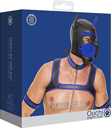Shots Puppy Kit BDSM Kit Blue