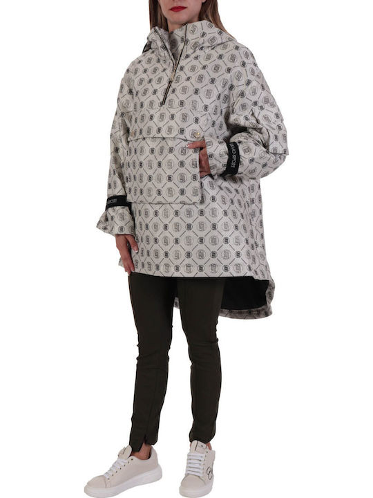 Giaccone Women's Long Lifestyle Jacket for Winter with Hood