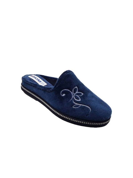 Dicas Women's Slipper In Navy Blue Colour