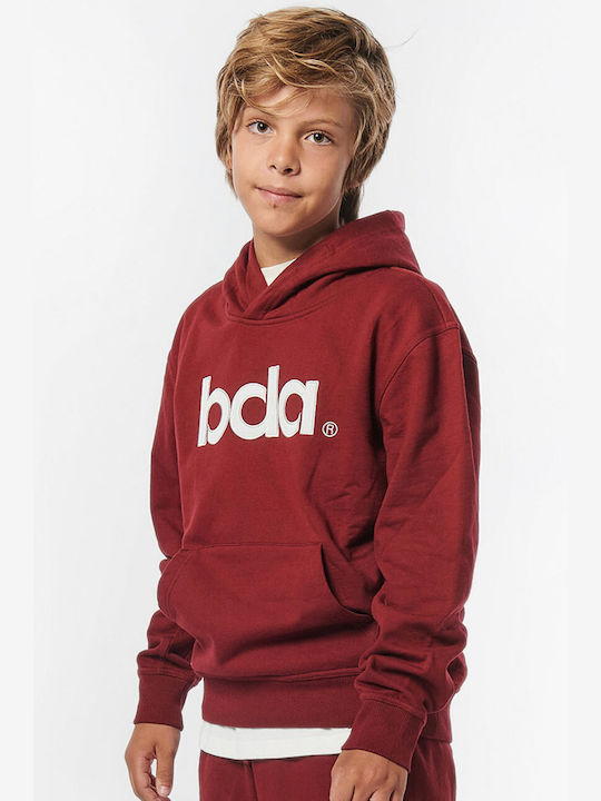 Body Action Kids Sweatshirt with Hood and Pocket Red