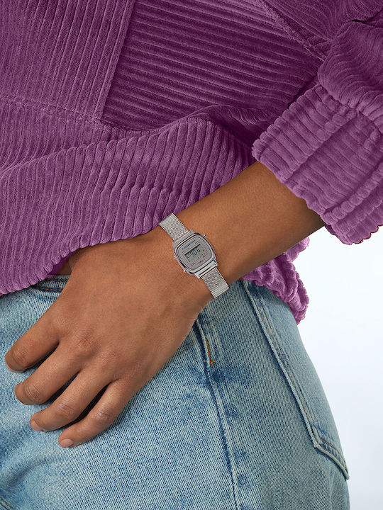 Casio Vintage Ρολόι Μπαταρίας με Μεταλλικό Μπρασελέ Casio Vintage Ρολόι Μπαταρίας με Μεταλλικό Μπρασελέ