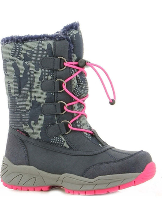 Kinder-Schneestiefel mit Reißverschluss Blau