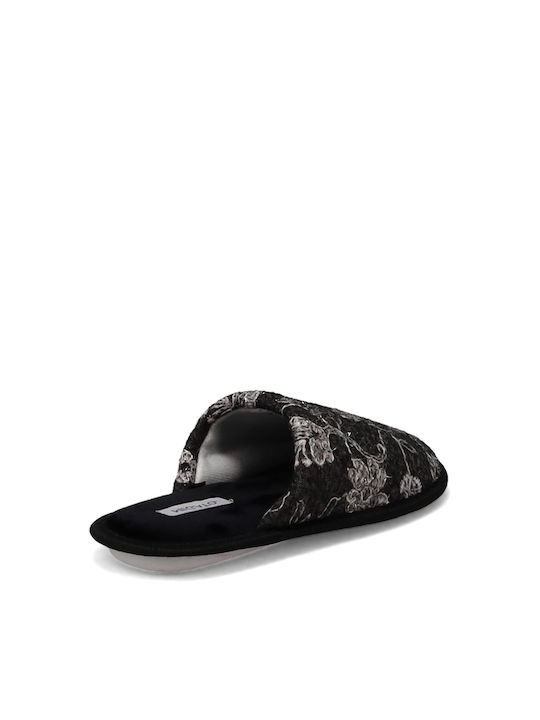 Winter Damen Hausschuhe in Schwarz Farbe MS074-L14