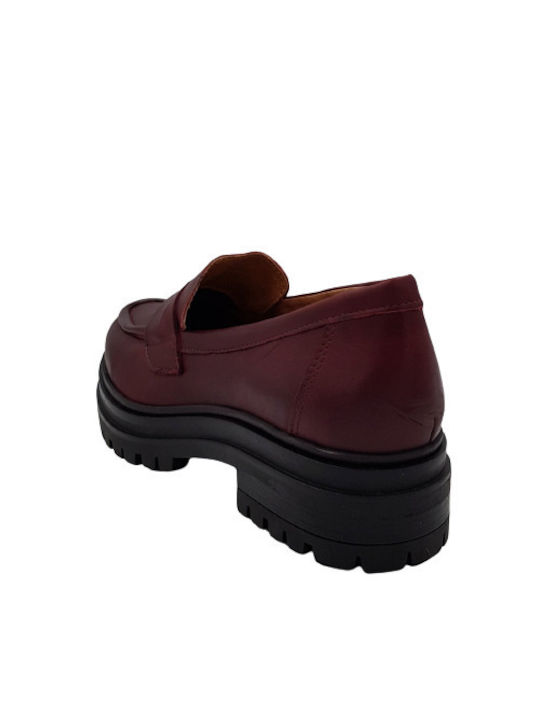 Creator Μοκασίνι Oxford Μπορντό S-3711 BORDO