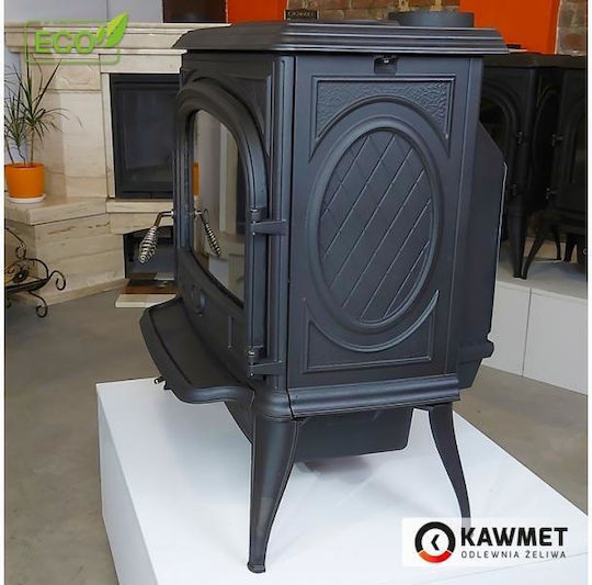 Kawmet Premium Nika S5 Eco Fontă Soba pe lemne 11.3kW Negru