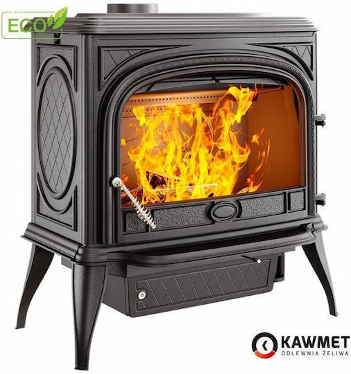 Kawmet Premium Nika S5 Eco Fontă Soba pe lemne 11.3kW Negru