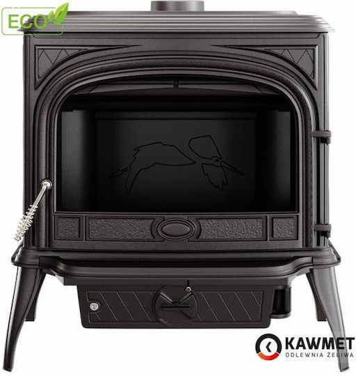 Kawmet Premium Sphinx S6 Eco Μαντεμένια Ξυλόσομπα 13.9kW Μαύρη